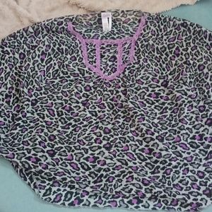 Sheer over shirt cheetah print